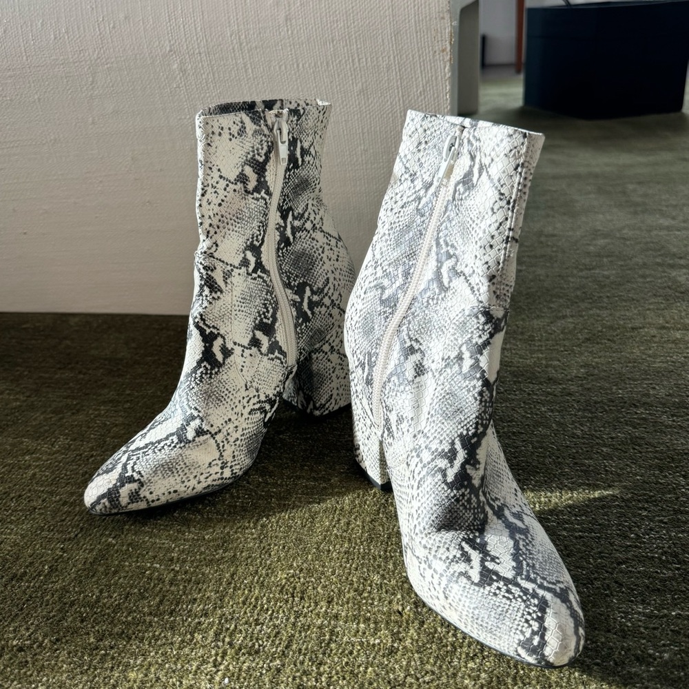 Steve Madden Faux Snake Skin Boots